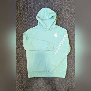 Carhartt Hoodie Women's Medium Aqua